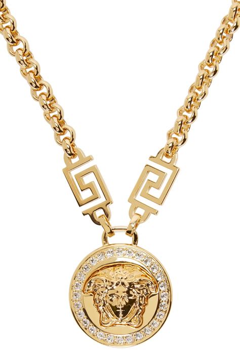 versace gold necklace ebay|versace jewelry real gold.